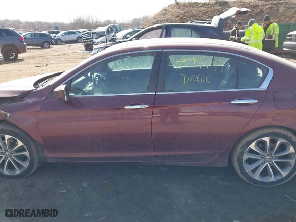 2014 Honda Accord Sedan Sport with VIN 1HGCR2F58EA011381, listed as a IAAI auction lot 41779799 with 121,009 mi miles. Bid and sale history available at carsss.com. Image 14.