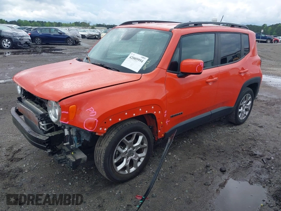 2017 Jeep Renegade Latitude z VIN ZACCJABB8HPG49324, wystawiony jako IAAI lot #42005994 z przebiegiem 96 803 mil mil oraz . Historia ofert i sprzedaży dostępna na DreamBid. Obrazek 22.