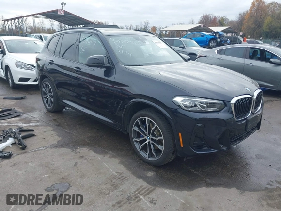 2023 BMW X3 M40i with VIN 5UX83DP07P9P81076, listed as a IAAI auction lot 40842928 with 22,459 mi miles and . Bid and sale history available at DreamBid. Image 1.