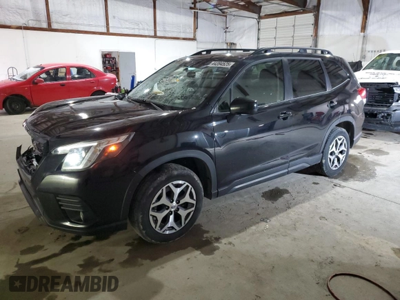 2023 Subaru Forester Premium with VIN JF2SKAEC7PH458871, listed as a Copart auction lot 44394525 with 123,694 mi miles and Salvage Title. Bid and sale history available at carsss.com. Image 1.