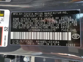 2025 Toyota Camry LE с VIN 4T1DBADK2SU003275, выставлен на аукционе Copart как лот 54206635 с пробегом Не указан миль и Списание • Salvage title. История ставок и продаж доступна на DreamBid. Изображение 12.