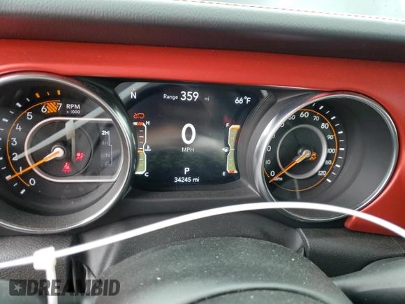 2023 Jeep Wrangler Rubicon с VIN 1C4HJXFN5PW509018, выставлен на аукционе Copart как лот 56535245 с пробегом 34 245 миль миль и Списание • Salvage title. История ставок и продаж доступна на DreamBid. Изображение 9.
