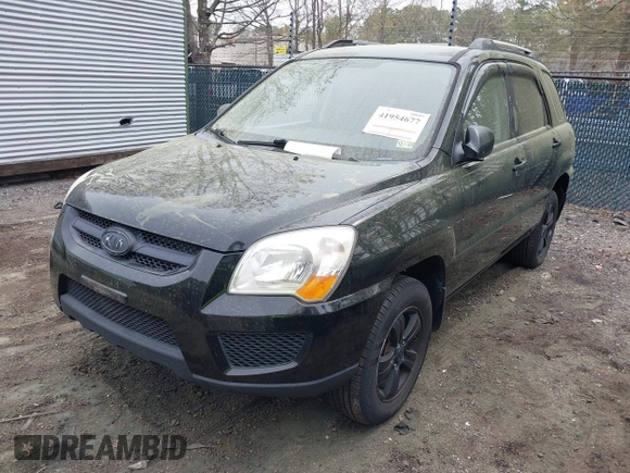 2010 Kia Sportage LX with VIN KNDKG3A4XA7727906, listed as a IAAI auction lot 41954677 with 161,971 mi miles and . Bid and sale history available at carsss.com. Image 2.