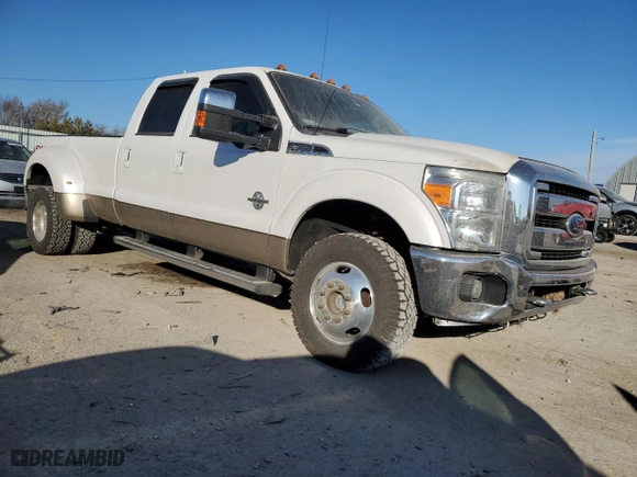 2011 Ford Super Duty F-350 DRW XL with VIN 1FT8W3DTXBEB22622, listed as a Copart auction lot 80069034 with 127,591 mi miles and Salvage Title. Bid and sale history available at carsss.com. Image 4.