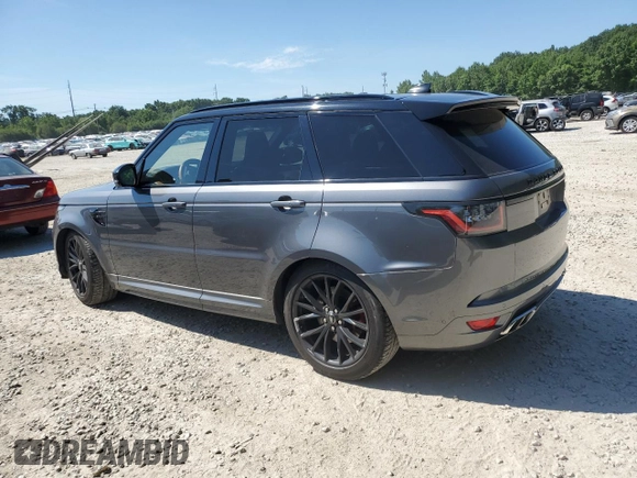 2018 Land Rover Range Rover Sport SVR with VIN SALWZ2SE9JA188901, listed as a Copart auction lot 60599224 with 67,573 mi miles and Clean Title. Bid and sale history available at carsss.com. Image 2.