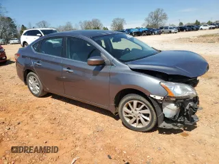 2015 Nissan Sentra SV with VIN 3N1AB7AP8FY314919, listed as a Copart auction lot 50491565 with 142,558 mi miles and Salvage Title. Bid and sale history available at carsss.com. Image 4.