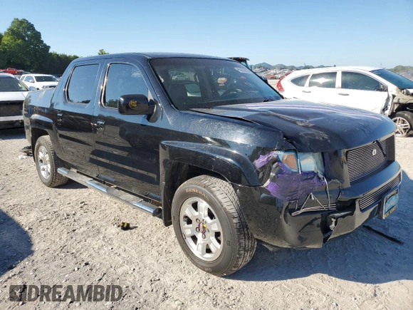 2007 Honda Ridgeline RTL w/Leather with VIN 2HJYK16547H528843, listed as a Copart auction lot 60605824 with 0 mi miles and Salvage Title. Bid and sale history available at carsss.com. Image 4.