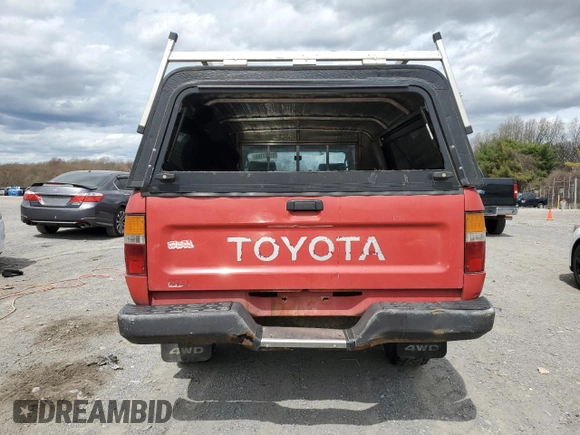 1992 Toyota Pickup DLX с VIN JT4VN13D8N5076488, выставлен на аукционе Copart как лот 51291185 с пробегом 171 767 миль миль и Чистый • Clean title. История ставок и продаж доступна на DreamBid. Изображение 6.