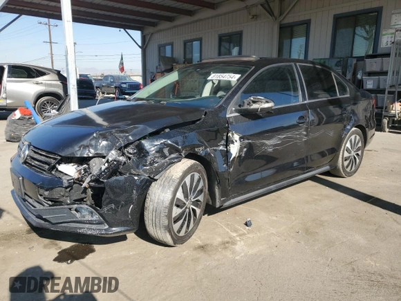 2015 Volkswagen Jetta Sedan Hybrid SEL Premium with VIN 3VW637AJ8FM416575, listed as a Copart auction lot 81854754 with 0 mi miles and Salvage Title. Bid and sale history available at carsss.com. Image 1.