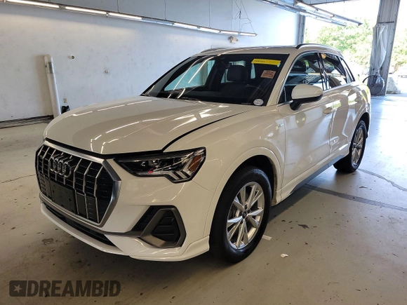 2023 Audi Q3 S line Premium with VIN WA1DECF32P1100878, listed as a IAAI auction lot 42851041 with 46,463 mi miles and . Bid and sale history available at DreamBid. Image 17.