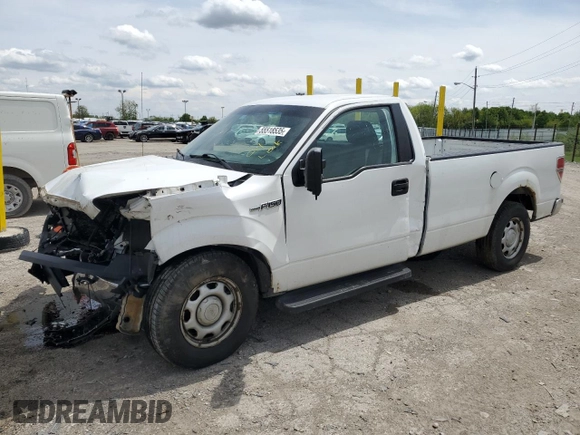 2010 Ford F-150 XL with VIN 1FTMF1CW2AKE74396, listed as a Copart auction lot 55518535 with 200,140 mi miles and Salvage title. Bid and sale history available at DreamBid. Image 1.