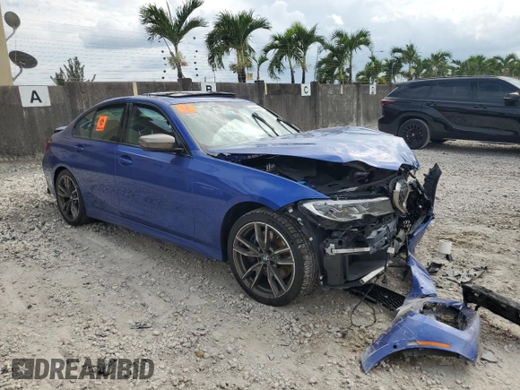 2020 BMW 3 Series M340i with VIN 3MW5U7J03L8B29181, listed as a Copart auction lot 66435394 with 0 mi miles and Non Repairable. Bid and sale history available at carsss.com. Image 4.