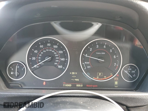 2012 BMW 3 Series 328i with VIN WBA3A5C58CF344611, listed as a Copart auction lot 50966915 with 114,900 mi miles and Salvage Title. Bid and sale history available at DreamBid. Image 9.