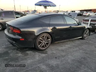 2016 Audi S7 with VIN WAUW2AFC3GN052907, listed as a Copart auction lot 85588564 with 53,958 mi miles and Salvage Title. Bid and sale history available at carsss.com. Image 3.