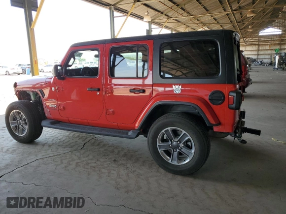 2020 Jeep Wrangler Unlimited Sahara Altitude с VIN 1C4HJXEN8LW268874, выставлен на аукционе Copart как лот 58557845 с пробегом 77 708 миль миль и Списание • Salvage title. История ставок и продаж доступна на DreamBid. Изображение 2.