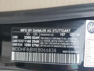 2014 Mercedes-Benz E 350 Luxury with VIN WDDHF8JB9EB066838, listed as a Copart auction lot 58304005 with 89,239 mi miles and Salvage title. Bid and sale history available at DreamBid. Image 12.