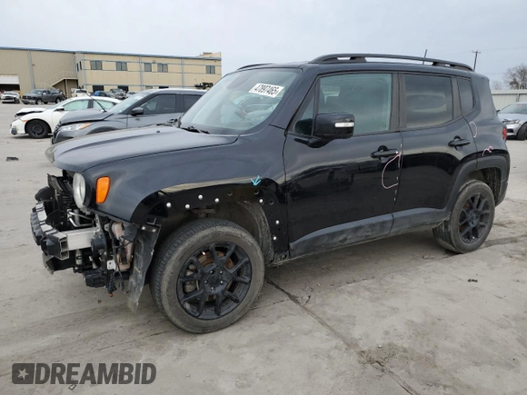 2020 Jeep Renegade Latitude with VIN ZACNJBBB3LPM07156, listed as a Copart auction lot 47897465 with 43,988 mi miles and Salvage title. Bid and sale history available at DreamBid. Image 1.
