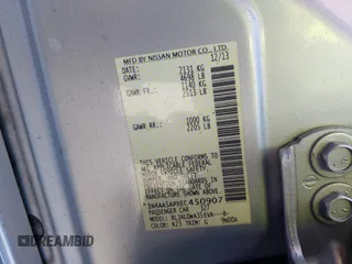 2014 Nissan Maxima S z VIN 1N4AA5APXEC450907, wystawiony jako IAAI lot #41998184 z przebiegiem 186 314 mil mil oraz . Historia ofert i sprzedaży dostępna na DreamBid. Obrazek 9.