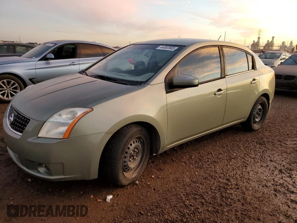 2008 Nissan Sentra S with VIN 3N1AB61E28L707324, listed as a Copart auction lot 44082805 with 198,283 mi miles and Clean Title. Bid and sale history available at DreamBid. Image 1.