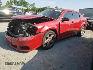 2013 Dodge Avenger SE with VIN 1C3CDZAB1DN687735, listed as a Copart auction lot 55289485 with 170,595 mi miles and Clean Title. Bid and sale history available at carsss.com. Image 1.