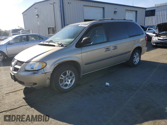 2002 Dodge Caravan EX with VIN 2B8GP74L72R693158, listed as a Copart auction lot 46673595 with 181,451 mi miles and Salvage Title. Bid and sale history available at carsss.com. Image 1.