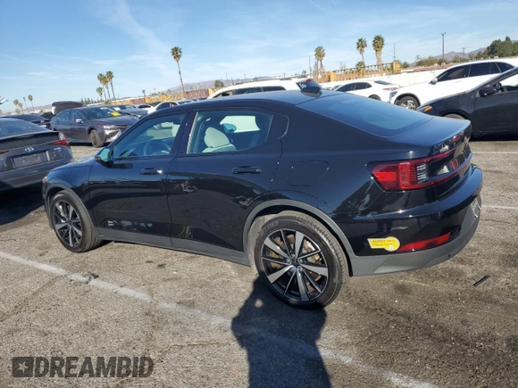 2022 Polestar 2 with VIN LPSED3KA8NL075397, listed as a Copart auction lot 42234255 with 26,071 mi miles and Salvage Title. Bid and sale history available at DreamBid. Image 2.