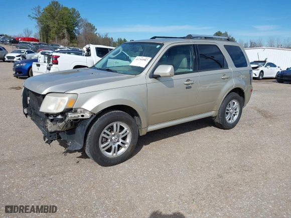 2010 Mercury Mariner Premier with VIN 4M2CN8HG4AKJ05736, listed as a IAAI auction lot 41744987 with 209,819 mi miles. Bid and sale history available at carsss.com. Image 2.