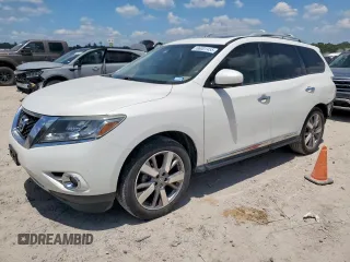 2013 Nissan Pathfinder S with VIN 5N1AR2MN9DC652644, listed as a Copart auction lot 66001455 with 132,944 mi miles and Salvage title. Bid and sale history available at DreamBid. Image 1.
