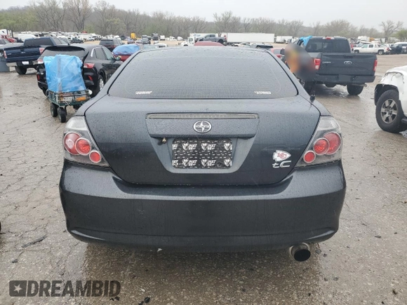 2007 Scion tC Spec with VIN JTKDE177470181120, listed as a Copart auction lot 51754885 with 184,052 mi miles and Salvage Title. Bid and sale history available at carsss.com. Image 6.