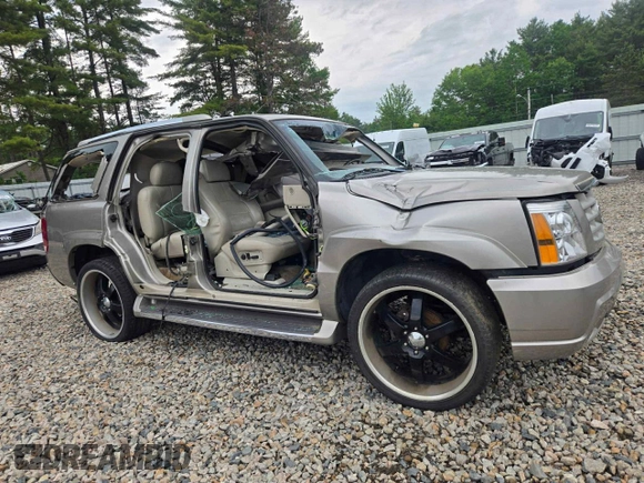2002 Cadillac Escalade with VIN 1GYEK63N12R102443, listed as a Copart auction lot 53134135 with 241,389 mi miles and Non repairable. Bid and sale history available at DreamBid. Image 4.