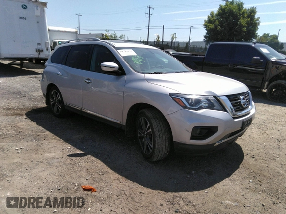 2017 Nissan Pathfinder SV with VIN 5N1DR2MN2HC602462, listed as a IAAI auction lot 39712096 with 74,298 mi miles and . Bid and sale history available at DreamBid. Image 1.