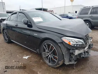 2019 Mercedes-Benz C 43 AMG z VIN 55SWF6EB5KU287991, wystawiony jako IAAI lot #41239162 z przebiegiem 68 544 mil mil oraz . Historia ofert i sprzedaży dostępna na DreamBid. Obrazek 1.