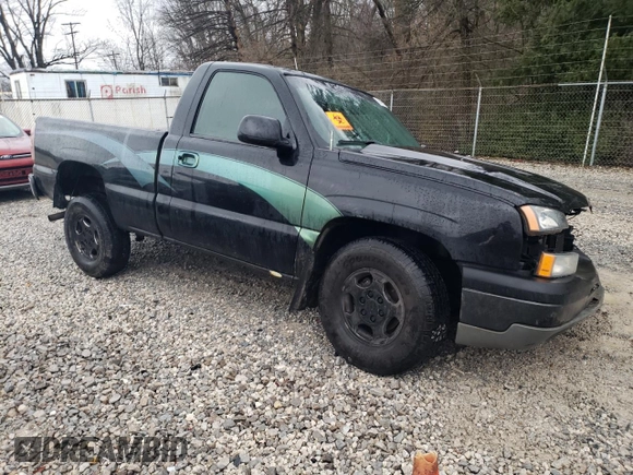 2003 Chevrolet Silverado 1500 LS with VIN 1GCEK14T73Z202568, listed as a Copart auction lot 84091234 with Not Provided miles and Salvage Title. Bid and sale history available at DreamBid. Image 4.