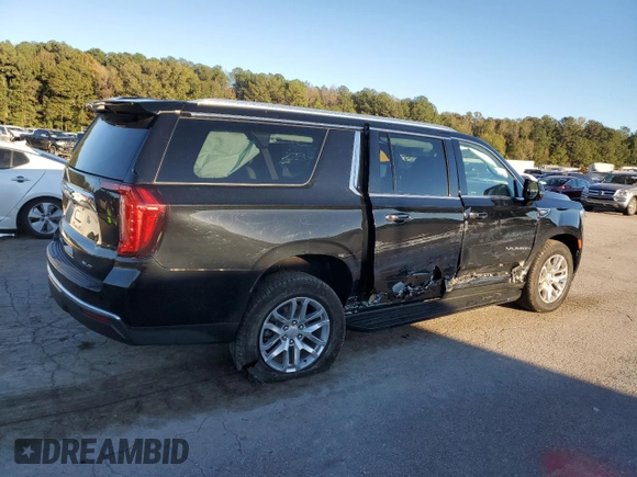 2022 GMC Yukon XL SLT with VIN 1GKS1GKD3NR277764, listed as a Copart auction lot 81778564 with 23,873 mi miles and Salvage Title. Bid and sale history available at carsss.com. Image 3.