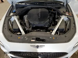 2022 Genesis G70 Launch Edition with VIN KMTG14TE6NU082327, listed as a Copart auction lot 83099774 with 33,479 mi miles and Salvage Title. Bid and sale history available at DreamBid. Image 13.