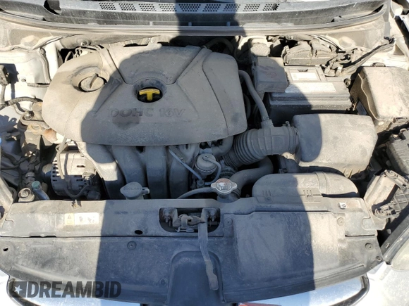2013 Hyundai Elantra GLS with VIN 5NPDH4AE5DH327546, listed as a Copart auction lot 57736934 with 117,412 mi miles and Salvage title. Bid and sale history available at DreamBid. Image 12.
