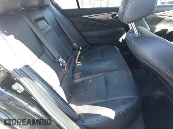 2017 Infiniti Q50 3.0t Premium with VIN JN1EV7AP7HM735786, listed as a IAAI auction lot 41696859 with 75,548 mi miles. Bid and sale history available at carsss.com. Image 8.