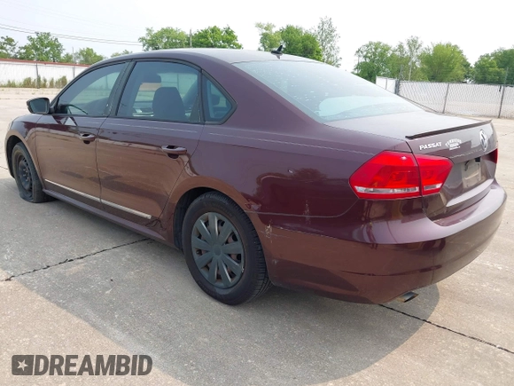 2013 Volkswagen Passat Wolfsburg Edition with VIN 1VWAP7A37DC021415, listed as a IAAI auction lot 42402557 with 145,025 mi miles and . Bid and sale history available at DreamBid. Image 3.