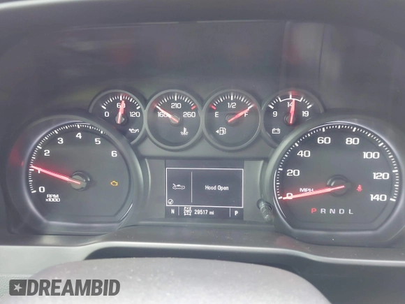 2021 Chevrolet Silverado 1500 Custom Trail Boss with VIN 3GCPYCEF0MG137222, listed as a IAAI auction lot 41906200 with 29,517 mi miles and . Bid and sale history available at DreamBid. Image 7.
