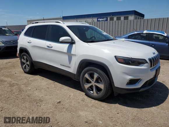 2019 Jeep Cherokee Limited with VIN 1C4PJMDX8KD431319, listed as a Copart auction lot 62177565 with 77,463 mi miles and Salvage title. Bid and sale history available at DreamBid. Image 4.