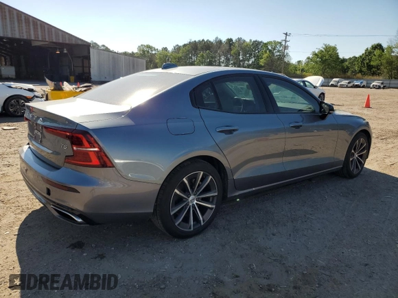2021 Volvo S60 Momentum with VIN 7JR102FZ8MG112999, listed as a Copart auction lot 49596194 with 58,924 mi miles. Bid and sale history available at carsss.com. Image 3.