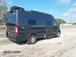 2022 Ram ProMaster Cargo with VIN 3C6MRVJGXNE140109, listed as a IAAI auction lot 41455196 with 7,079 mi miles and . Bid and sale history available at DreamBid. Image 4.