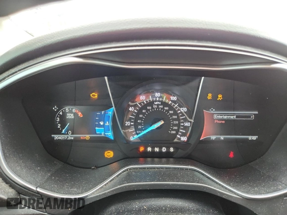 2018 Ford Fusion Titanium with VIN 3FA6P0D91JR207051, listed as a Copart auction lot 59539135 with 204,017 mi miles and Salvage title. Bid and sale history available at DreamBid. Image 9.