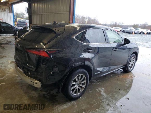 2020 Lexus NX with VIN JTJDJRDZ9L2140906, listed as a Copart auction lot 44963515 with 43,904 mi miles and Salvage Title. Bid and sale history available at carsss.com. Image 3.