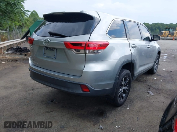 2019 Toyota Highlander LE with VIN 5TDZZRFH6KS367645, listed as a IAAI auction lot 42613410 with 77,266 mi miles and . Bid and sale history available at DreamBid. Image 4.