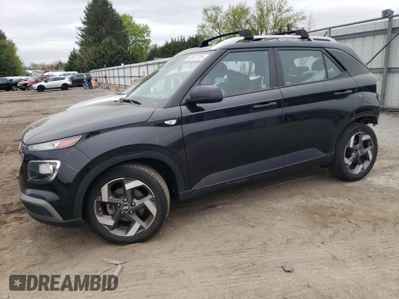 2021 Hyundai Venue SEL with VIN KMHRC8A35MU089922, listed as a Copart auction lot 53972725 with 43,979 mi miles and Salvage title. Bid and sale history available at DreamBid. Image 1.