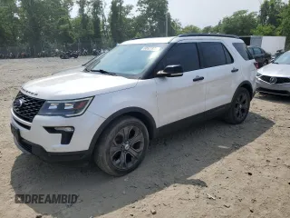 2018 Ford Explorer Sport z VIN 1FM5K8GTXJGA40833, wystawiony jako Copart lot #60527975 z przebiegiem 123 544 mil mil oraz Szkoda całkowita • Salvage title. Historia ofert i sprzedaży dostępna na DreamBid. Obrazek 1.