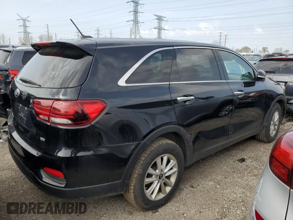 2019 Kia Sorento LX with VIN 5XYPG4A35KG582488, listed as a Copart auction lot 54122035 with 160,602 mi miles and Clean Title. Bid and sale history available at carsss.com. Image 3.