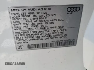 2014 Audi Q7 3.0T S line Prestige with VIN WA1DGAFE5ED004125, listed as a Copart auction lot 88282275 with 152,348 mi miles and Salvage Title. Bid and sale history available at carsss.com. Image 15.