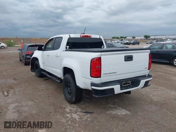 2022 Chevrolet Colorado 2WD Work Truck with VIN 1GCGSBEN1N1124031, listed as a IAAI auction lot 42102758 with 77,508 mi miles and . Bid and sale history available at DreamBid. Image 3.